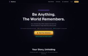 Landing page. Free to start; playable on the web, iOS and Android.