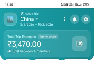 Easy to use dashboard of MyTripx to add itinerary, expense, notes
