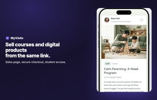 Sell courses and digital products from the same link, with a sales page, secure checkout and student access.
