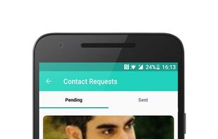 Easily access all notifications, be it pending contact requests or sent requests!