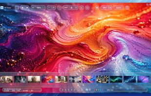 N1 Viewer main interface with fast image browsing, Filmstrip navigation and viewing controls.