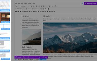 Build page content from predefined block templates