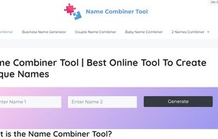 Name Combiner Tool | Best Online Tool To Create Unique Names