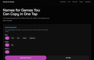 Names for Games screenshot 1