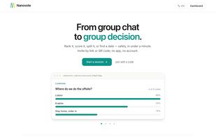 Nanovote screenshot 1