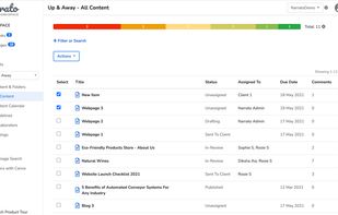 Narrato Workspace Dashboard