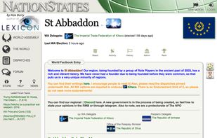 Typical region page.