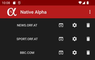Native Alpha screenshot 1