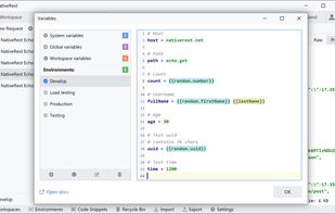 NativeRest environments