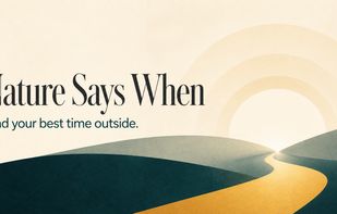 Nature Says When — find your best time outside.