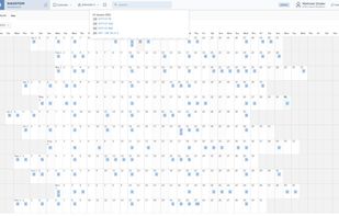 The yearly view contains all scheduled events on a yearly chart, these events are collected through the Navatom schedule engine, which works within most products.
