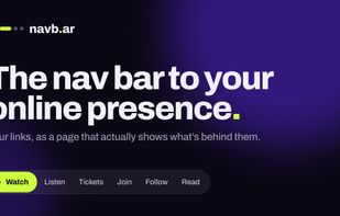 navb.ar: the nav bar to your online presence.