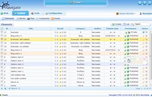 Navigate CMS screenshot 1