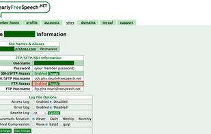 NearlyFreeSpeech.NET screenshot 1