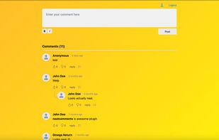 Demo page screenshot