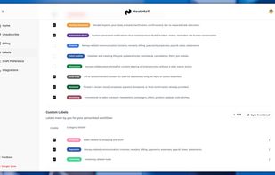 Labels to apply directly in Gmail/Outlook, create your own as per your workflow.