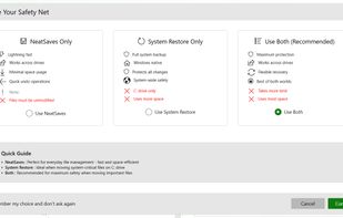 Safety options for backups