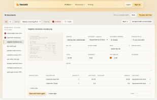 Nectabl checks every document in a batch and shows you which ones need a look.