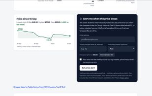 Price Alerts page
