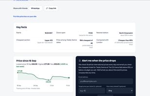 Event Price page