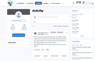 The live activity feed of local posts and neighborly conversations.