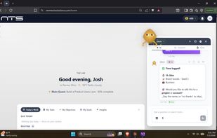 Home Screen - Log Time Command