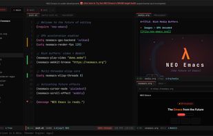 NEO Emacs screenshot 1