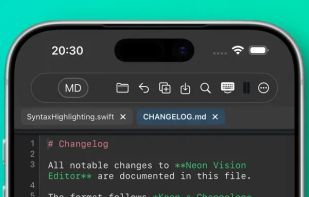 Neon Vision Editor screenshot 2