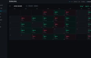 P&L calendar (demo account)