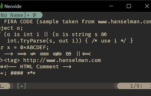 Neovide screenshot 1