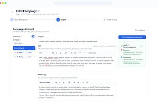 The pitch customization window
