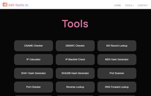 Net-Tools.io screenshot 1