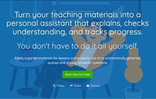 Turn your teaching materials into a personal assistant that explains, checks understanding, and tracks progress.