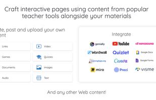 Easily organize materials, games, and quizzes using tabs, sections, and folders