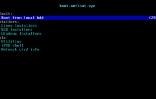 netboot.xyz screenshot 1