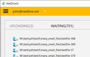 Background uploading.

With background uploading, NetDrive 3 uploads your files to remote storage without overheads and you will not want to live without this feature.
