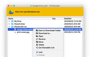  With File Browser you can open, download, rename and delete remote files without mount.

File Browser works without overheads of Windows Explorer and macOS Finder and provides easy and fast access to your files. 