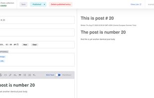 Decap CMS screenshot 1