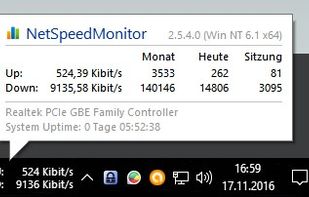 NetSpeedMonitor screenshot 1