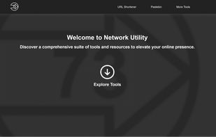 The Start-Page of
NetworkUtility