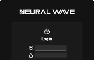 Neural Flow Log In screen