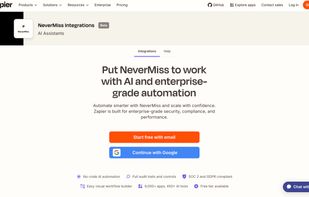 NeverMiss is live on Zapier as an official integration, connecting to 7000+ apps.