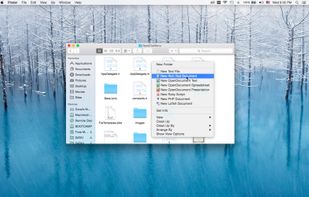 New File Menu screenshot 1