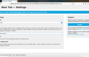 New Tab Override screenshot 1
