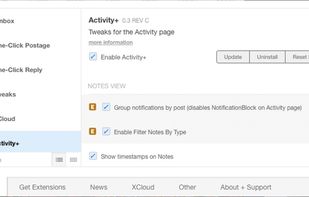 New XKit screenshot 1