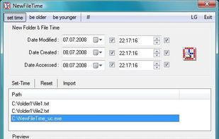NewFileTime screenshot 1