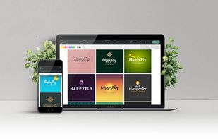 See your name immediately inserted in handcrafted designer logos.