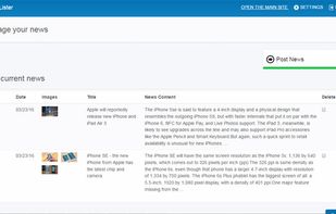 News Lister screenshot 1