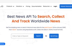 Newsdata API screenshot 1