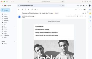 Newsletter delivered to Gmail